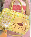 Hello Kitty Cinnamoroll Kuromi Pompompurin Inspired Multi-Compartment Tote Bag Purse Handbag with adjustable strap