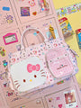 Hello Kitty Cinnamoroll Kuromi Pompompurin Inspired Multi-Compartment Tote Bag Purse Handbag with adjustable strap