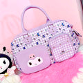 Hello Kitty Cinnamoroll Kuromi Pompompurin Inspired Multi-Compartment Tote Bag Purse Handbag with adjustable strap