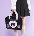 Kuromi Licensed Purple and Black Laptop Case Bag