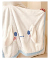 Cinnamoroll Inspired Baby Blue Coral Fleece Plush Winter Blanket