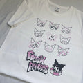 Kuromi Inspired White Cotton T-shirt