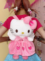 Y2K Hello Kitty Inspired Plushie Backpack Bookbag in Pink Purple Blue Red
