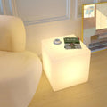 Ice Cube Inspired Glowing Tea Table Bedside Table