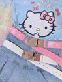 Hello Kitty Inspired Pink Black White Belt