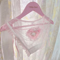Kuromi Cinnamoroll My Melody Inspired See-through Mesh Lace Edge Underwear