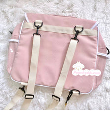 Kawaii Kuromi My Melody Inspired Lace Edge Icon Messenger Bag and