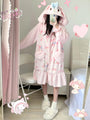 My Melody Inspired Pink Night Gown and Pants with Heart-Shaped Pocket