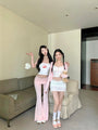 Soft Kawaii Cherry BFF Matching Outfits T-shirt Skirts Camisole Pink Cardigan and Pants