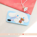 Cinnamoroll Inspired Compatible with iPhone X XR XS XS MAX 11 12 Pro Max with lanyard