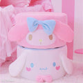 My Melody and Pompompurin Inspired Plush Velvet Poufee Round Pouf Stool Chair