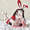 Christmas Bunny Red 5 PCs Set Costume