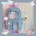 Cinnamoroll Kuromi Pompompurin My Melody Inspired Bookbag Backpack School Bag with Multiple Pockets