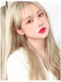 Long Straight Blonde Hair Wig with Bangs