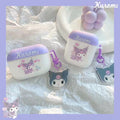 Kuromi Inspired Purple AirPods Case Cover with Charm