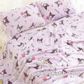 Kuromi Inspired Purple Flannel Blanket Single Twin Queen Size