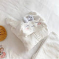 My Melody Cinnamoroll Kuromi Inspired Flannel Long Sleeve Home Outfit with Pants Pajama Set Pyjamas Cute Kawaii
