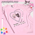 My Melody and Kuromi Inspired Pink T-shirt