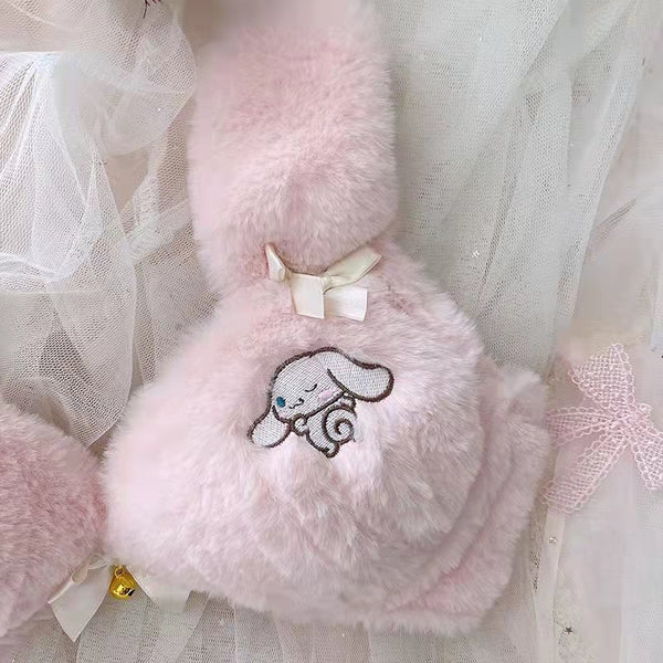 Cinnamoroll Inspired Pink and White Plush Bra and Underwear