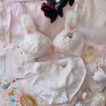 Cinnamoroll Inspired Pink and White Plush Bra and Underwear