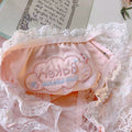 Baby Pink and Blue Embroidered Lace Underwear