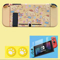 Pompompurin Inspired Switch Joy-con Case and Cover with screen protector and Thumb Grips caps