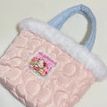 Hello Kitty Inspired Faux-fur Edge Bucket Bag