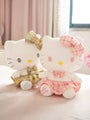 Hello Kitty Pink and Gold Plaid Outfit Plushie