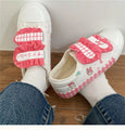 Cute Kawaii My Melody inspired Painting White Velcro Sneakers
