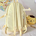 Pompompurin Inspired Yellow Embroidered Book Bag Backpack