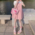 Hello Kitty Inspired Pink PU leather Crossbody and Tote Bag