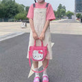 Hello Kitty Inspired Pink PU leather Crossbody and Tote Bag
