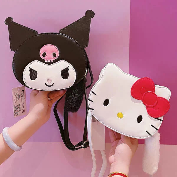 Hello Kitty My Melody Cinnamoroll Kuromi Inspired PU Leather Crossbody Bag