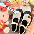 Sanrio Characters Inspired Mary Jane Black and White Patent Leather Shoes
