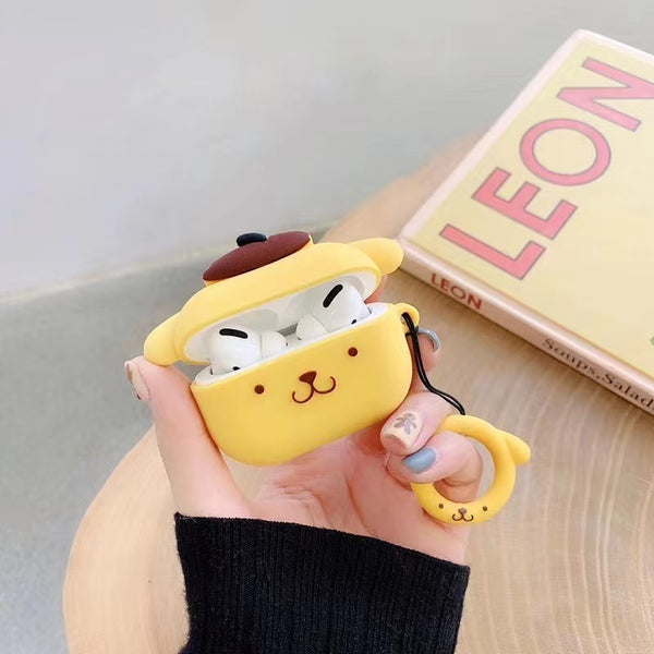 Pompompurin Inspired Yellow Silicon AirPods Case
