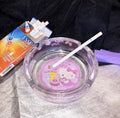 Hello Kitty Inspired Glass Ashtray