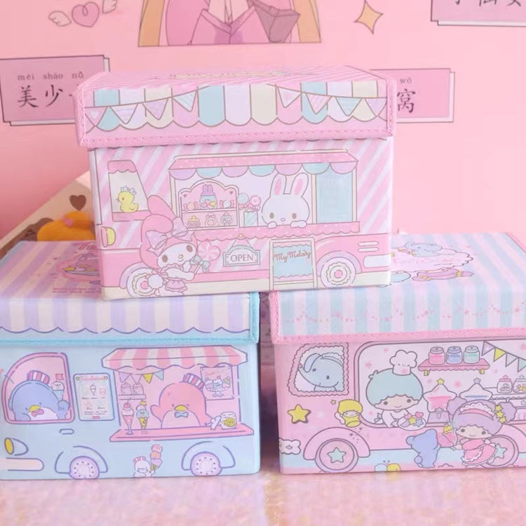Sanrio House Storage Box (My Melody, Hello Kitty, Little Twin Stars, C –  Kawaii Blessed Giftshop