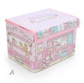 My Melody Cinnamoroll Little Twin Stars Hello Kitty Kuromi Pompompurin Pochacco Inspired Foldable Canvas Storage Box with Lid