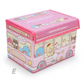 My Melody Cinnamoroll Little Twin Stars Hello Kitty Kuromi Pompompurin Pochacco Inspired Foldable Canvas Storage Box with Lid