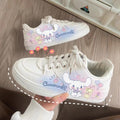 Cinnamoroll Inspired Purple and Cream White Sneakers Trainers Runners