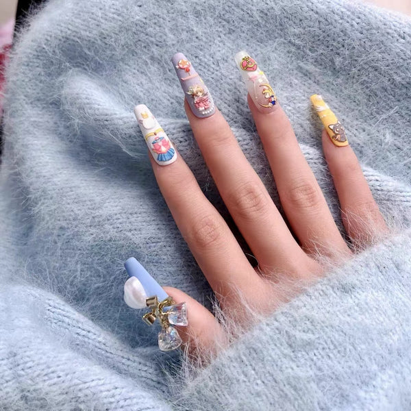 Sailor Moon Inspired Press On Nails Set