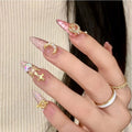 Sailor Moon Inspired Pink Press on False Nails Set 【Does Not Include Liquid Glue】