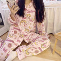 Sailor Moon Inspired Pink Button Front Pajama Set Pyjamas Kawaii Cute