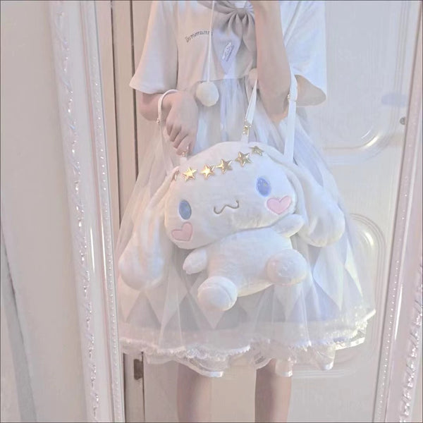 Kuromi Cinnamoroll My Melody Inspired Plushie Backpack Trendy Bag
