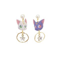 Luna and Artemis Inspired Drop Earrings