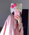 Hello Kitty Inspired Hooded Blanket