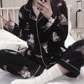 Kuromi Inspired Black Long Sleeve Pajama Set