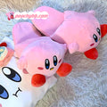 Kirby Inspired Plushie Pink Slippers