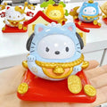 Sanrio Hello Kitty Pochacco Keroppi  Cinnamoroll Kuromi My Melody Inspired Maneki-neko Theme Roly Poly Toy