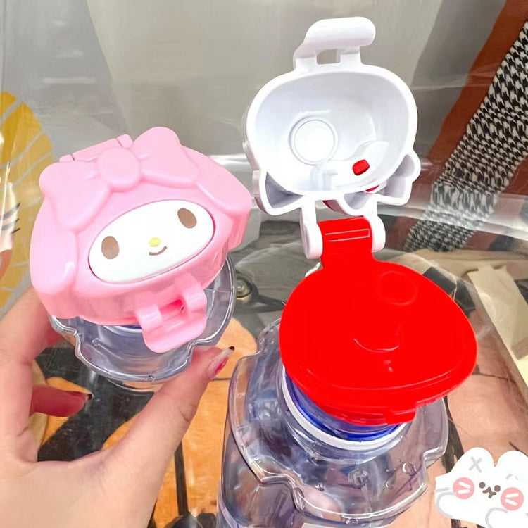 Kawaii Sanrio Hello Kitty My Melody Anime Figure Straw Cap Beverage Bottle  Cap Replacement Cover Child Baby Anti Choking Water